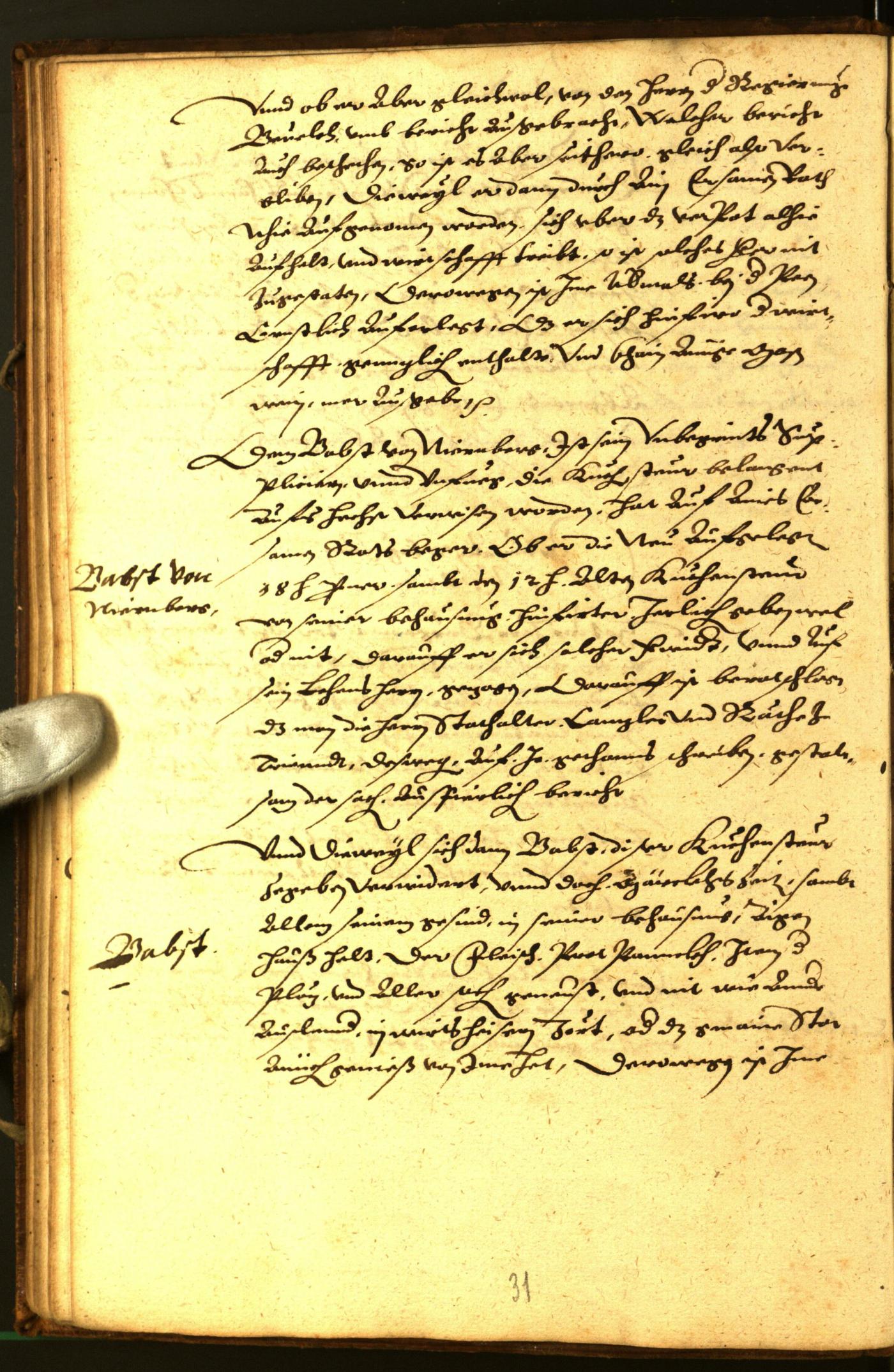 Stadtarchiv Bozen - BOhisto Ratsprotokoll 1581 