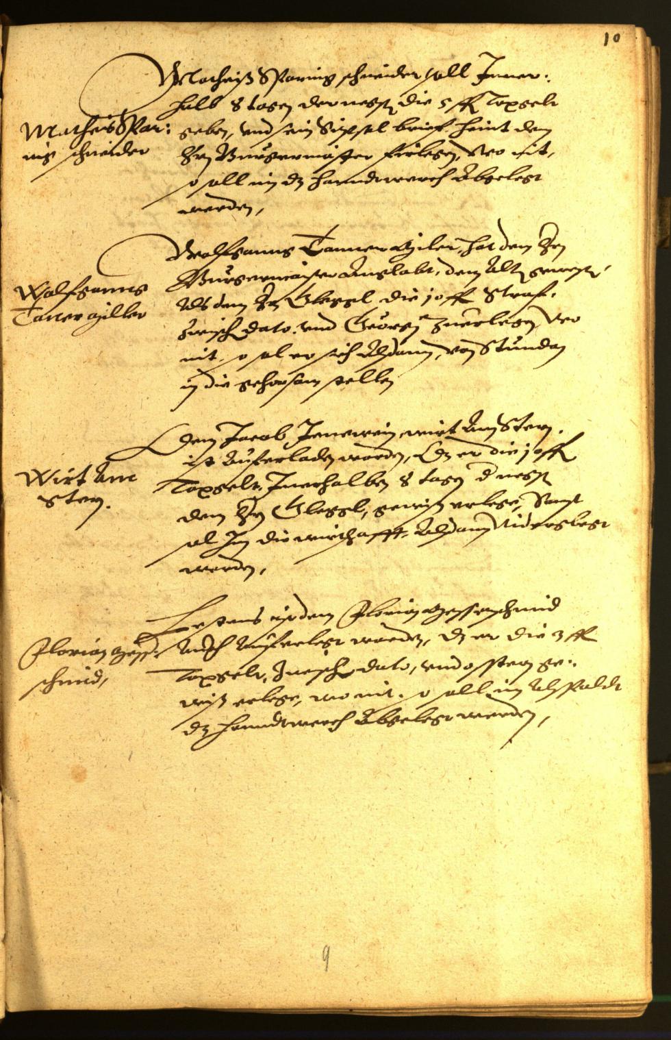 Stadtarchiv Bozen - BOhisto Ratsprotokoll 1581 