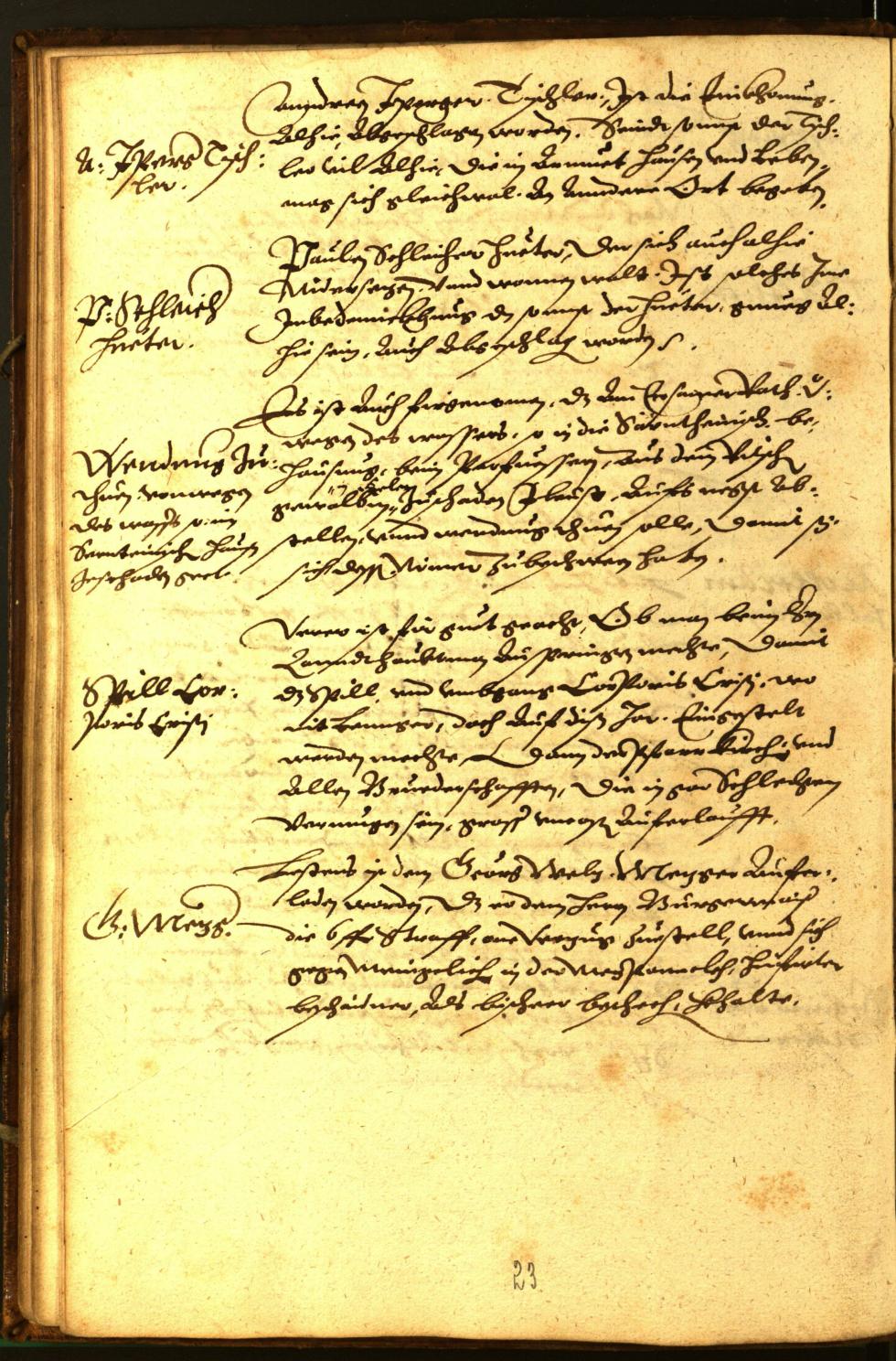 Stadtarchiv Bozen - BOhisto Ratsprotokoll 1581 