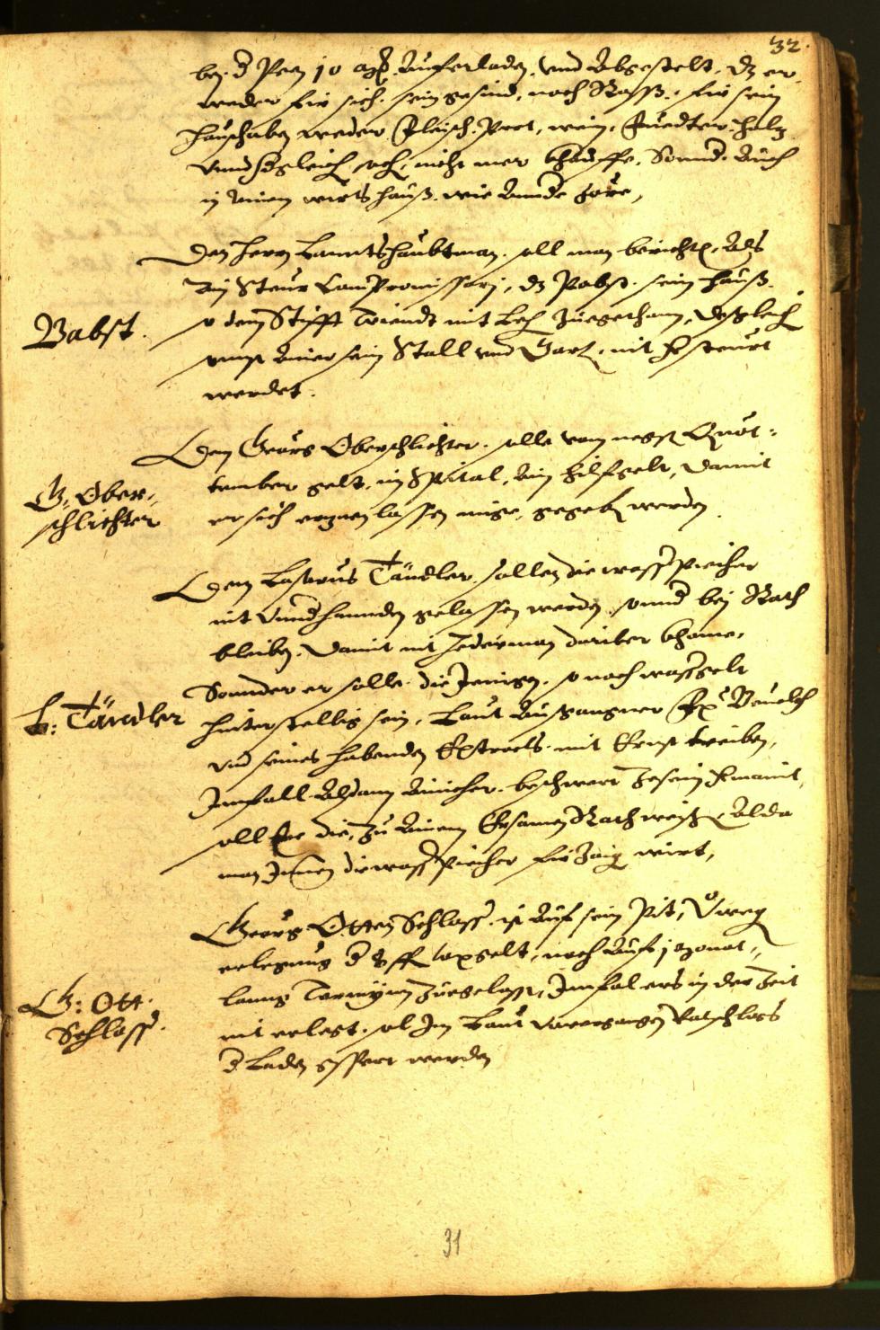 Stadtarchiv Bozen - BOhisto Ratsprotokoll 1581 