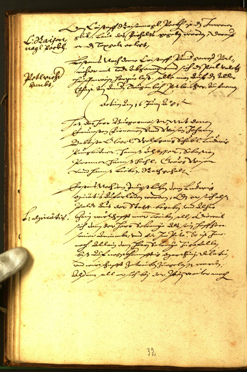 Civic Archives of Bozen-Bolzano - BOhisto Minutes of the council 1581 