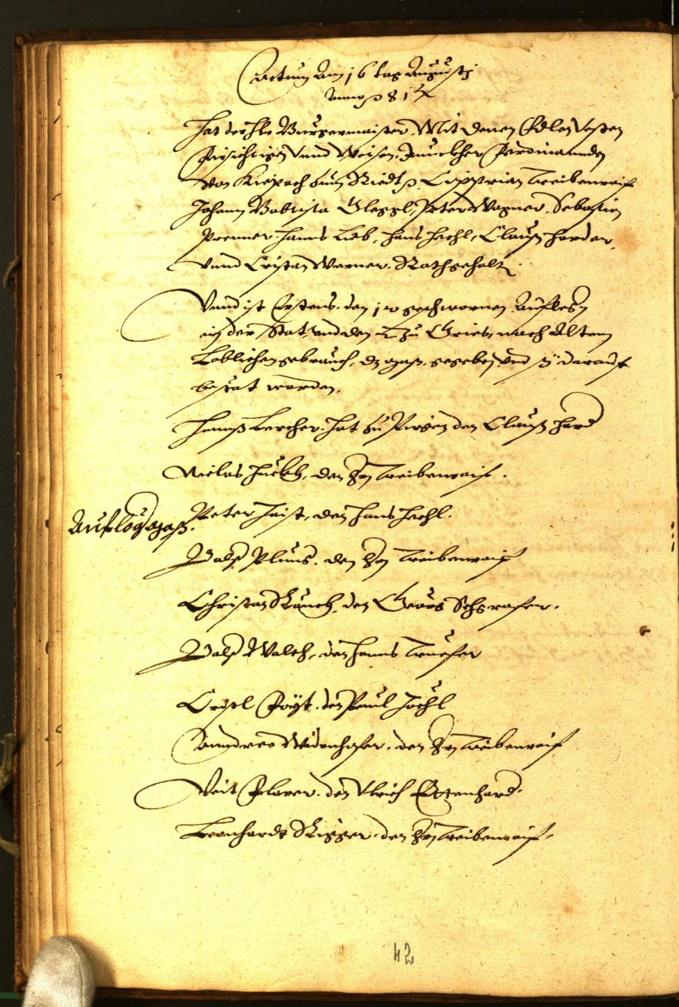 Civic Archives of Bozen-Bolzano - BOhisto Minutes of the council 1581 