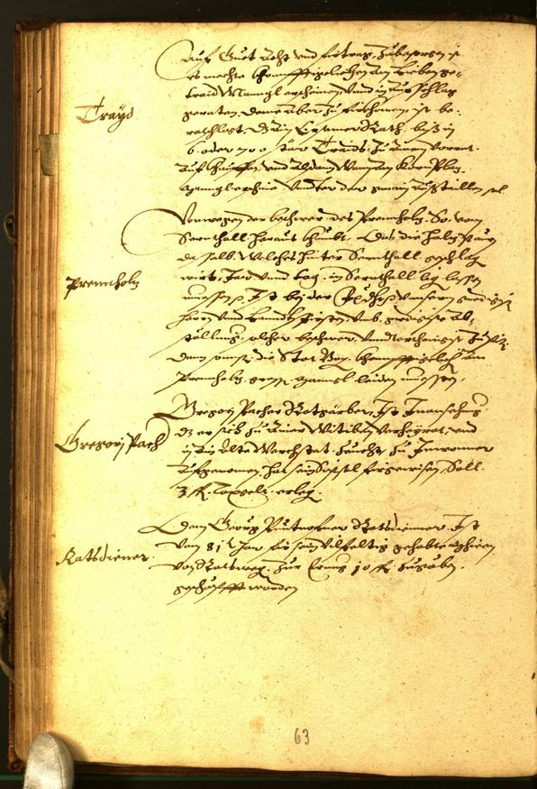 Civic Archives of Bozen-Bolzano - BOhisto Minutes of the council 1582 