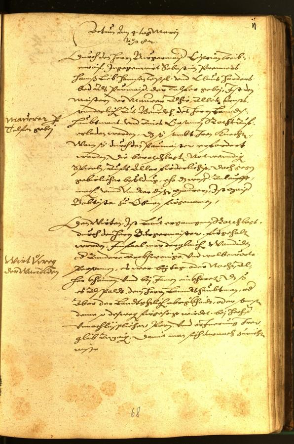 Stadtarchiv Bozen - BOhisto Ratsprotokoll 1582 