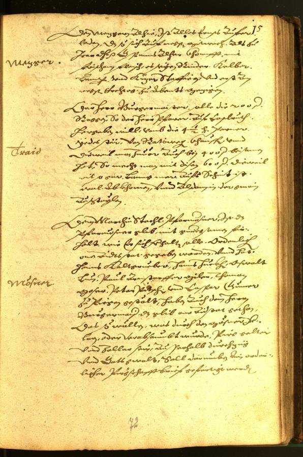 Civic Archives of Bozen-Bolzano - BOhisto Minutes of the council 1582 