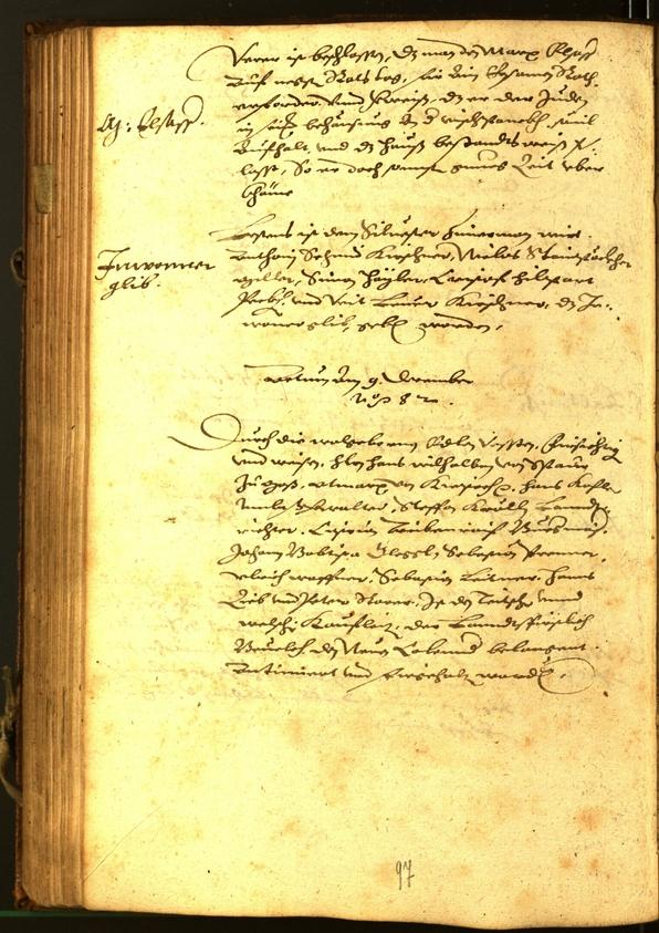 Stadtarchiv Bozen - BOhisto Ratsprotokoll 1582 