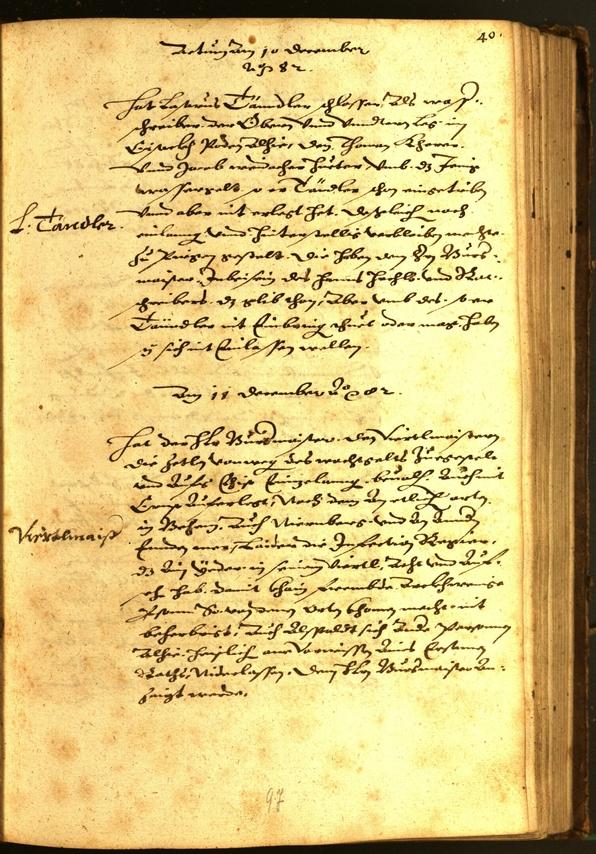 Civic Archives of Bozen-Bolzano - BOhisto Minutes of the council 1582 