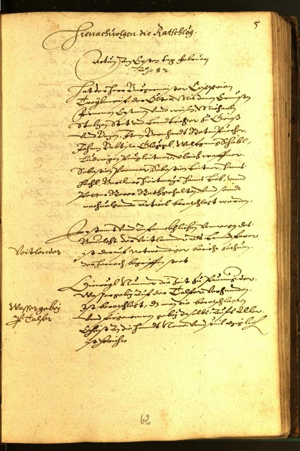 Civic Archives of Bozen-Bolzano - BOhisto Minutes of the council 1582 