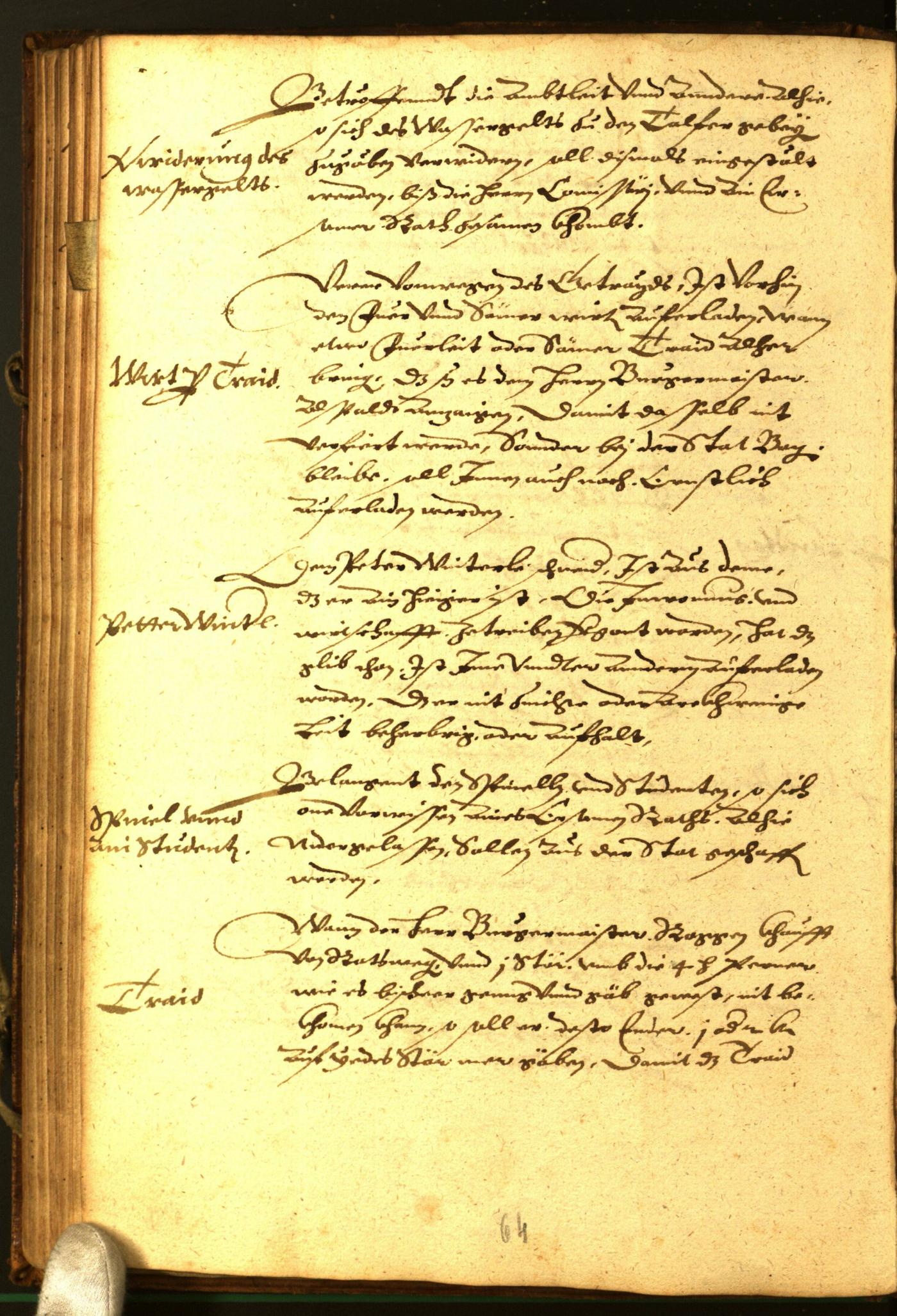 Civic Archives of Bozen-Bolzano - BOhisto Minutes of the council 1582 