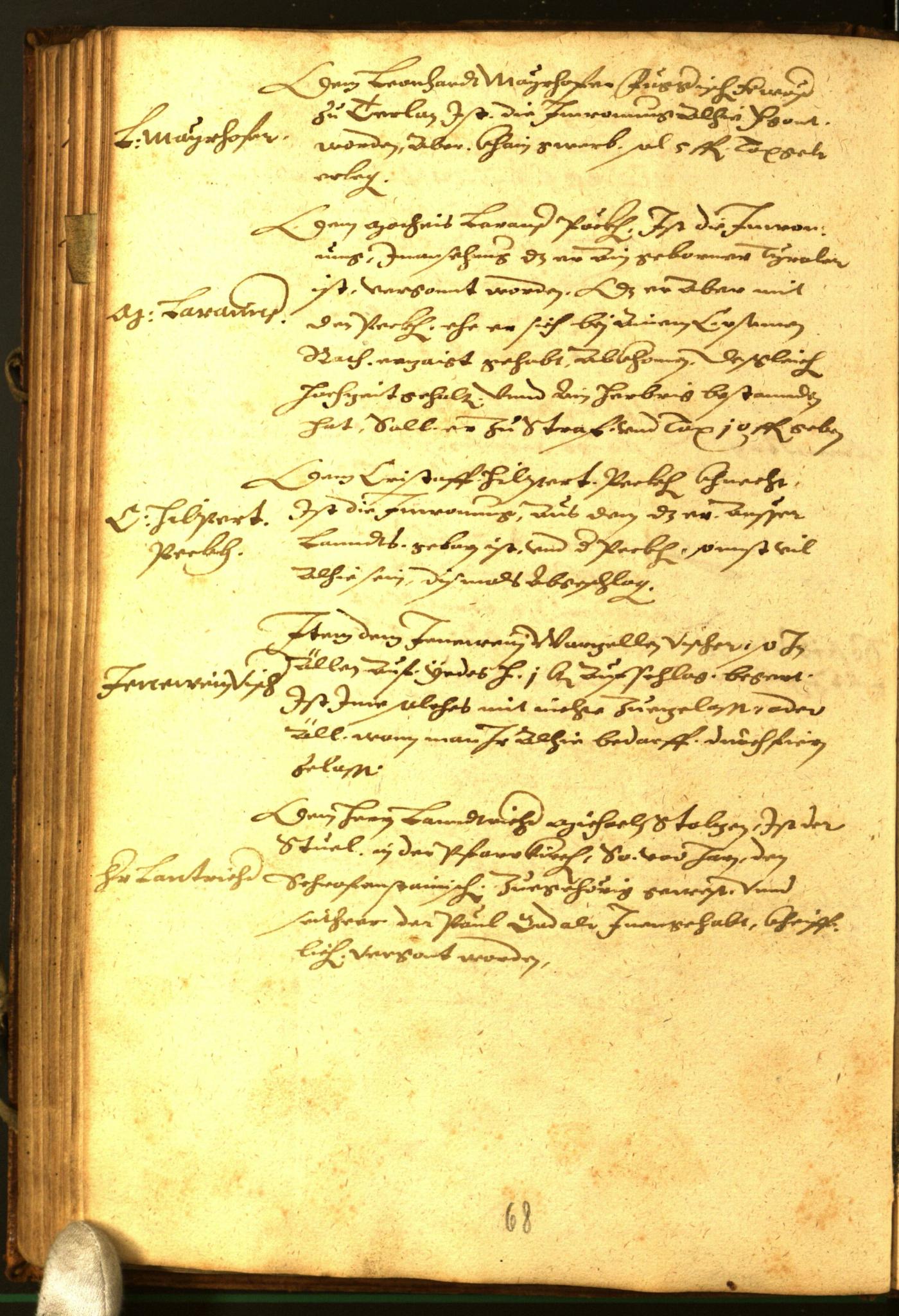 Stadtarchiv Bozen - BOhisto Ratsprotokoll 1582 