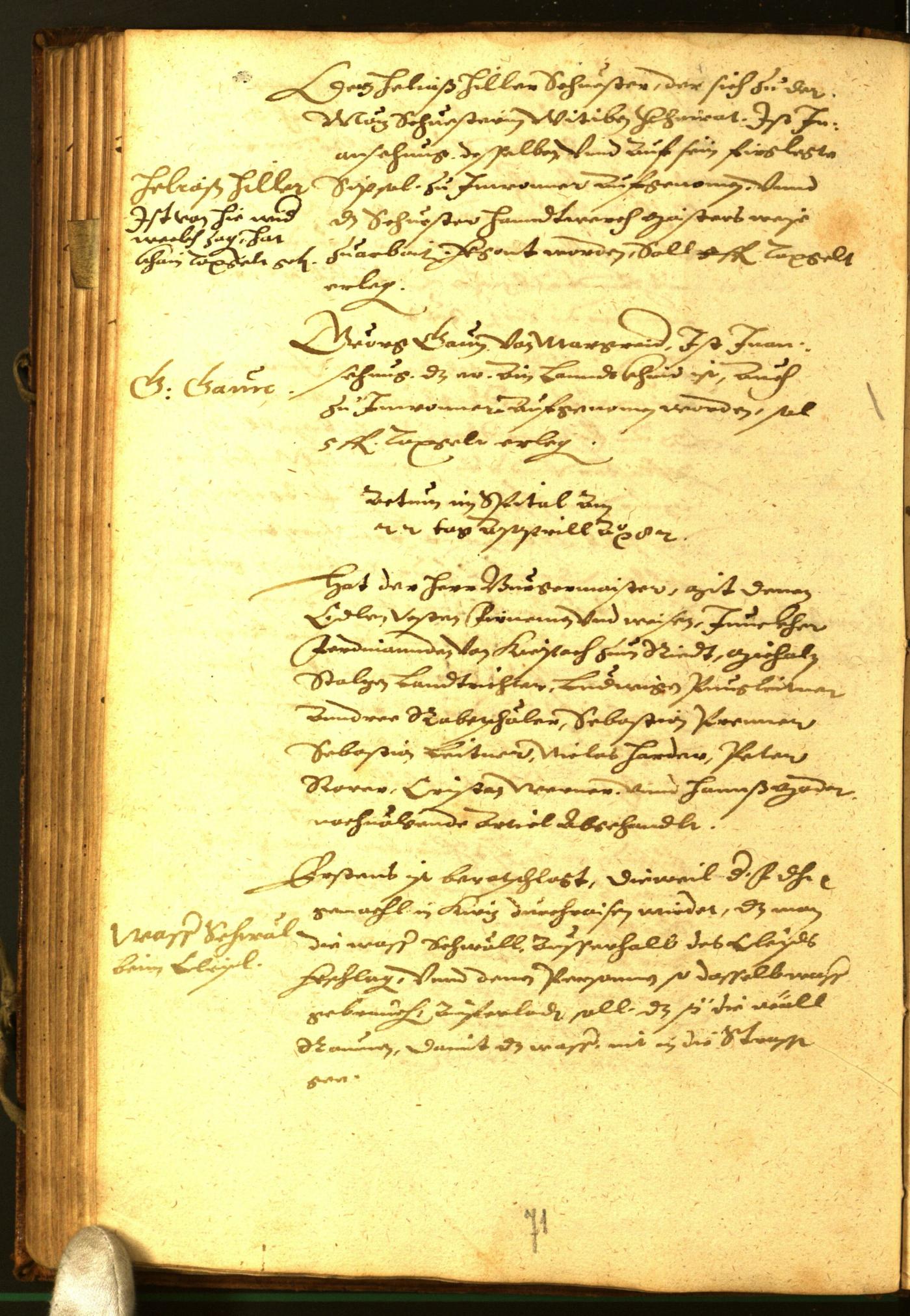 Civic Archives of Bozen-Bolzano - BOhisto Minutes of the council 1582 