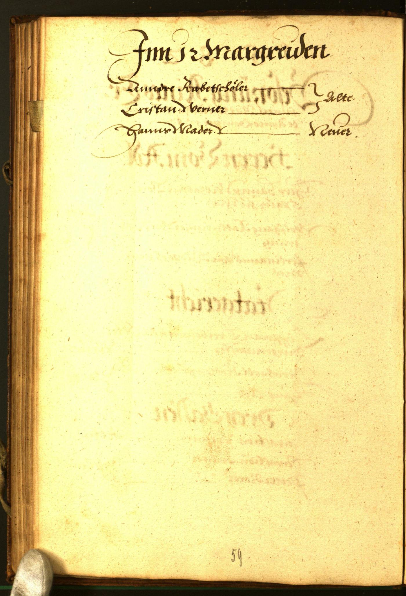 Stadtarchiv Bozen - BOhisto Ratsprotokoll 1582 