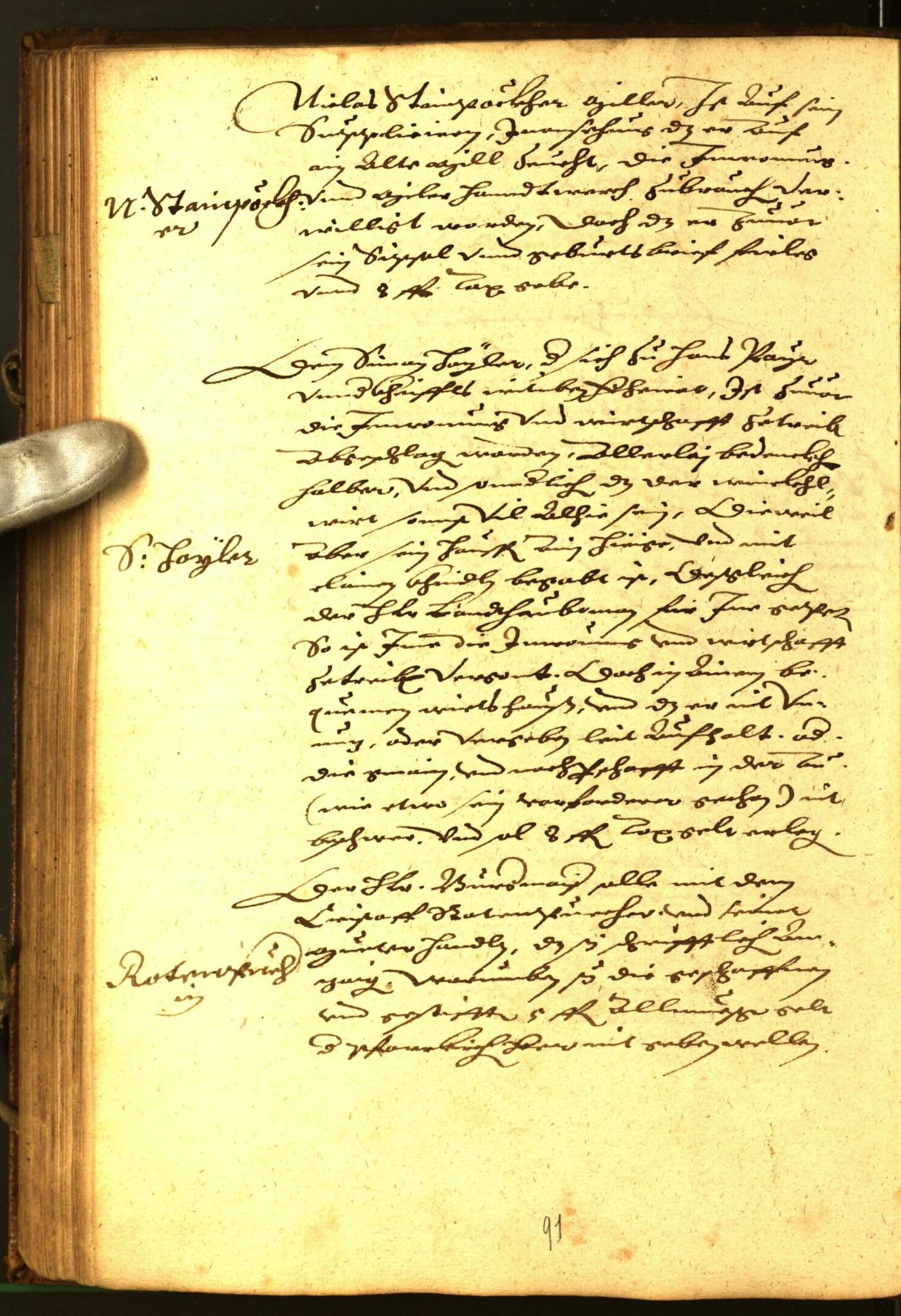 Civic Archives of Bozen-Bolzano - BOhisto Minutes of the council 1582 