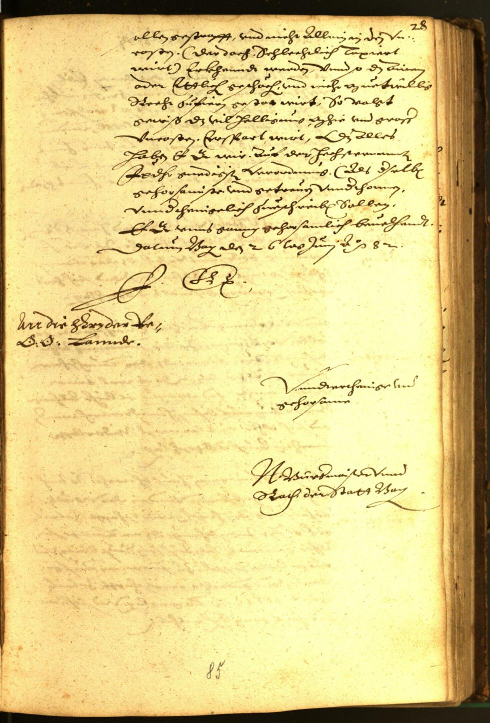 Civic Archives of Bozen-Bolzano - BOhisto Minutes of the council 1582 