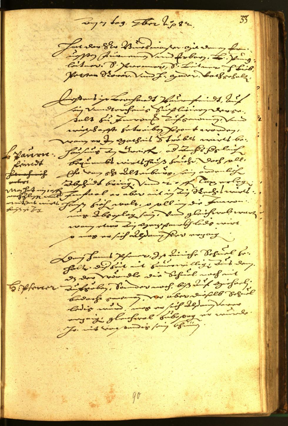 Stadtarchiv Bozen - BOhisto Ratsprotokoll 1582 