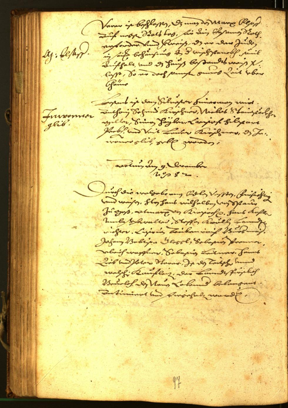 Archivio Storico della Città di Bolzano - BOhisto protocollo consiliare 1582 