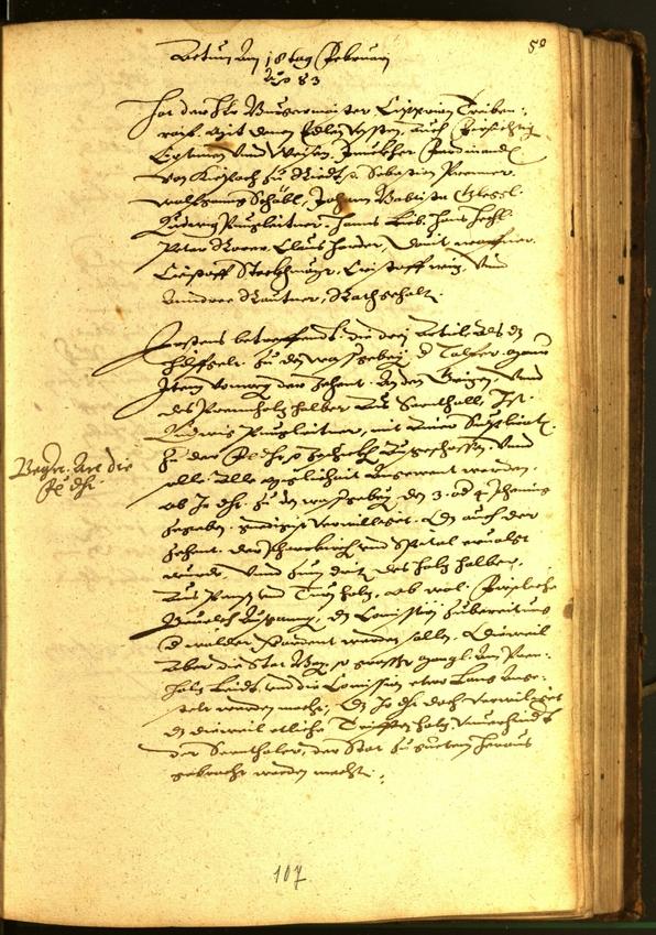 Stadtarchiv Bozen - BOhisto Ratsprotokoll 1583 