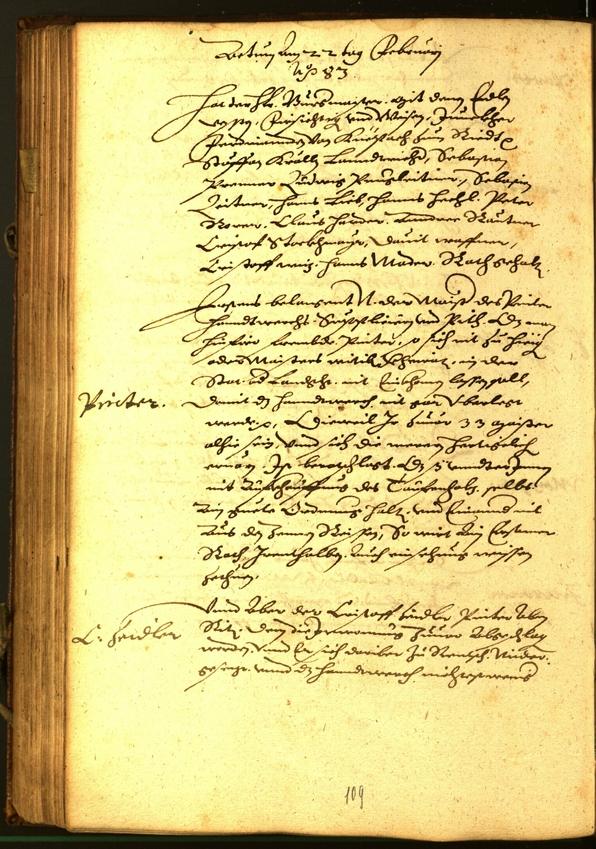 Stadtarchiv Bozen - BOhisto Ratsprotokoll 1583 