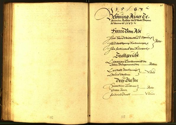 Civic Archives of Bozen-Bolzano - BOhisto Minutes of the council 1583 