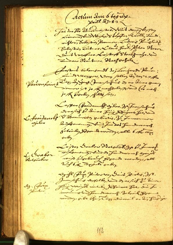 Civic Archives of Bozen-Bolzano - BOhisto Minutes of the council 1583 