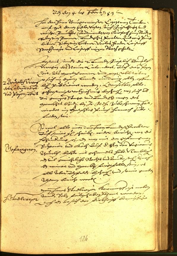 Stadtarchiv Bozen - BOhisto Ratsprotokoll 1583 