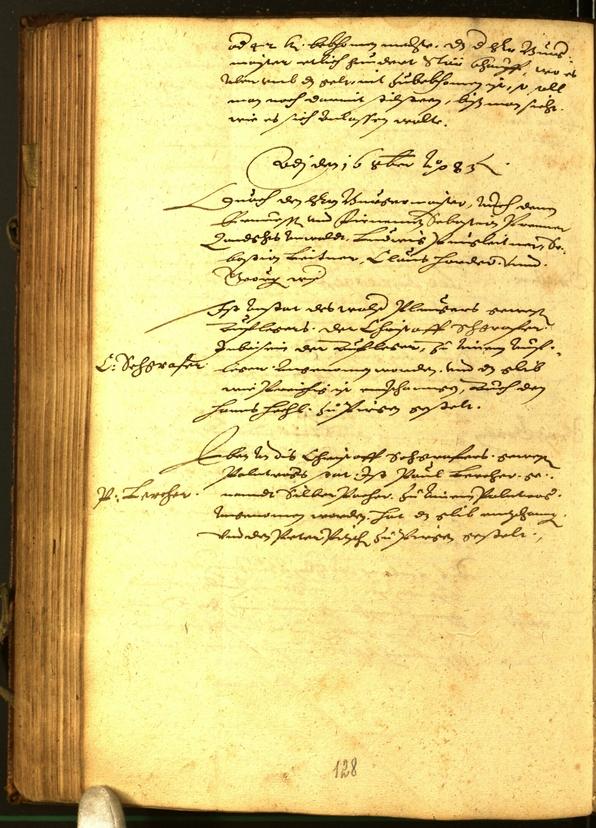 Stadtarchiv Bozen - BOhisto Ratsprotokoll 1583 