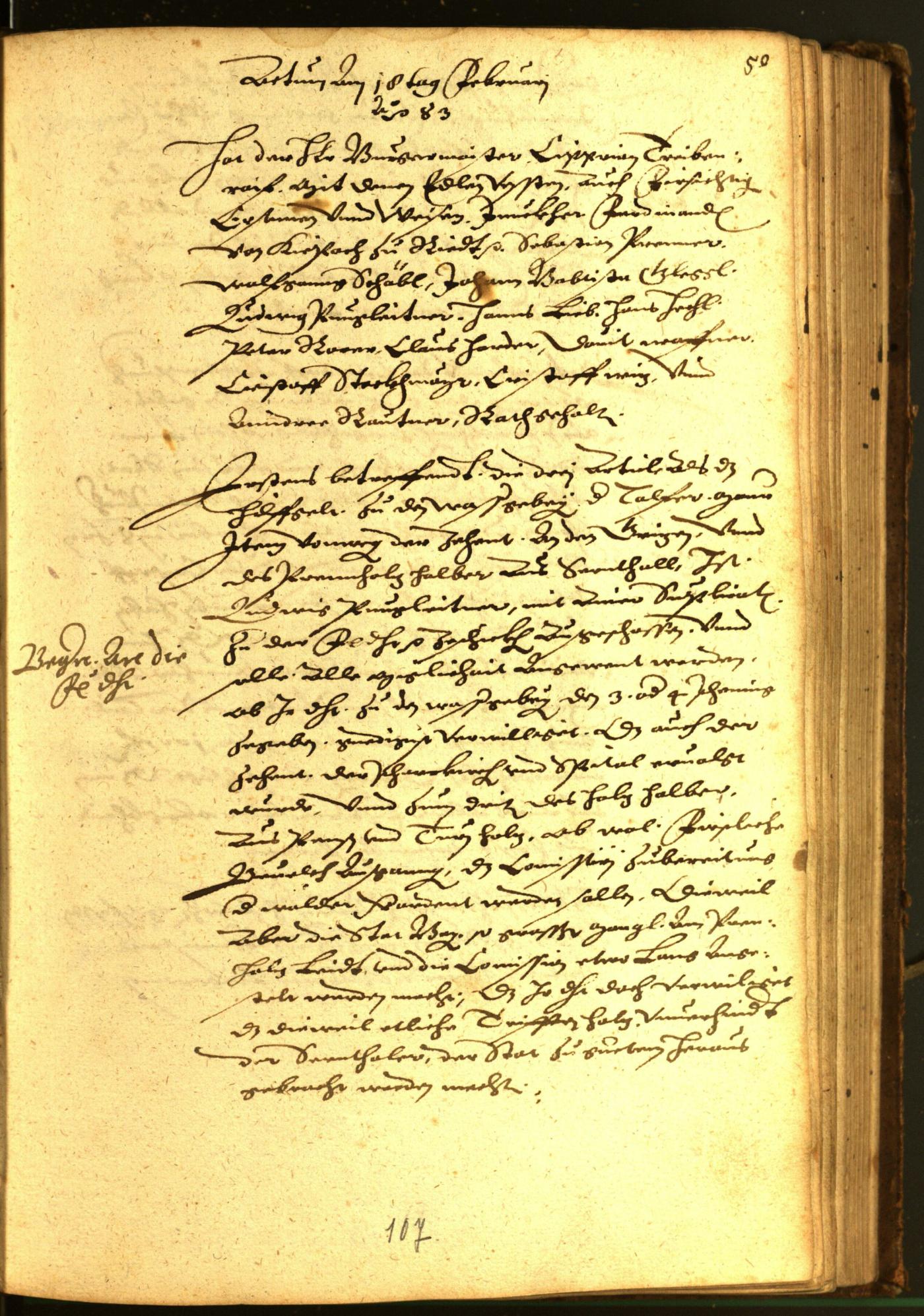 Civic Archives of Bozen-Bolzano - BOhisto Minutes of the council 1583 