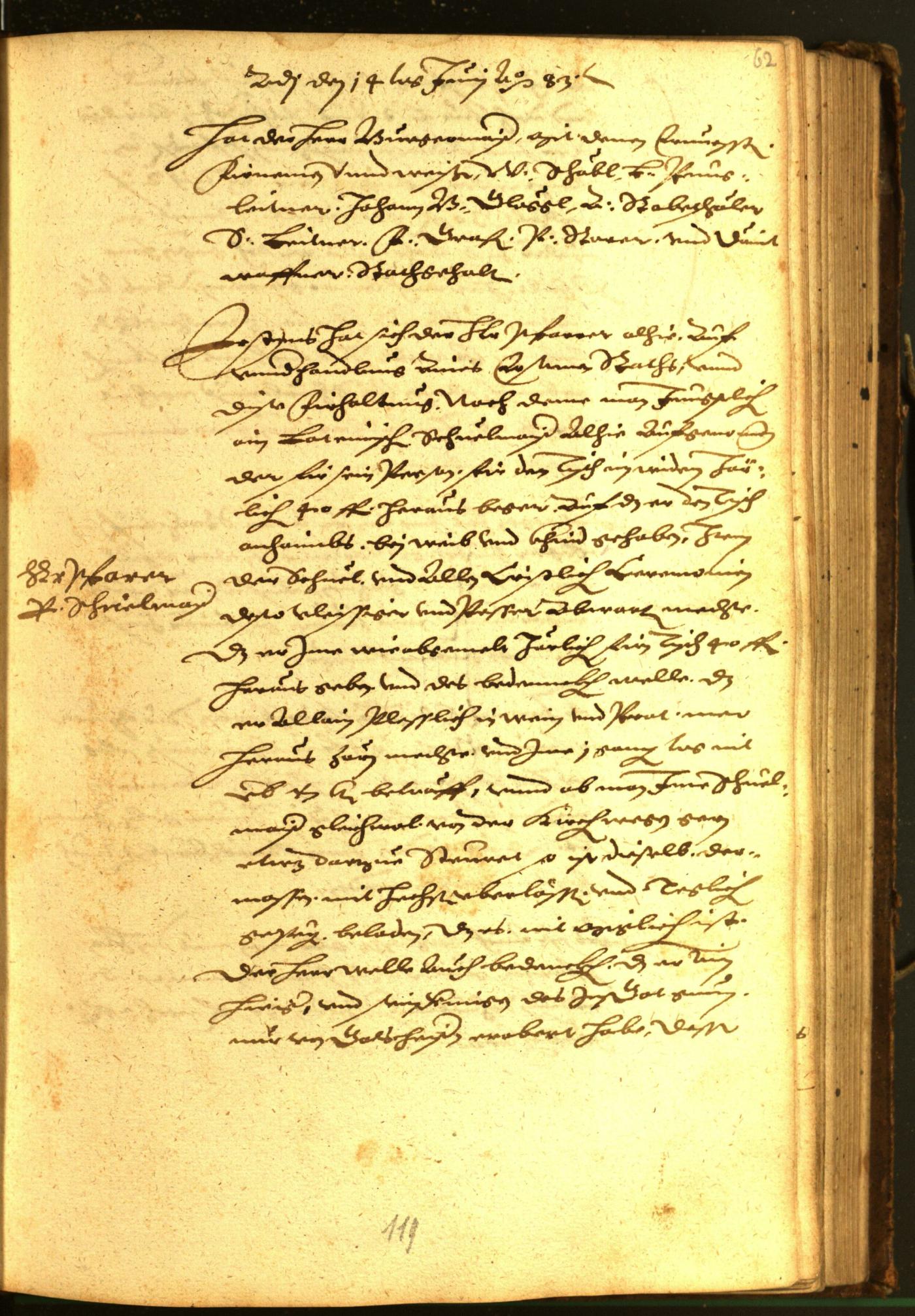 Stadtarchiv Bozen - BOhisto Ratsprotokoll 1583 