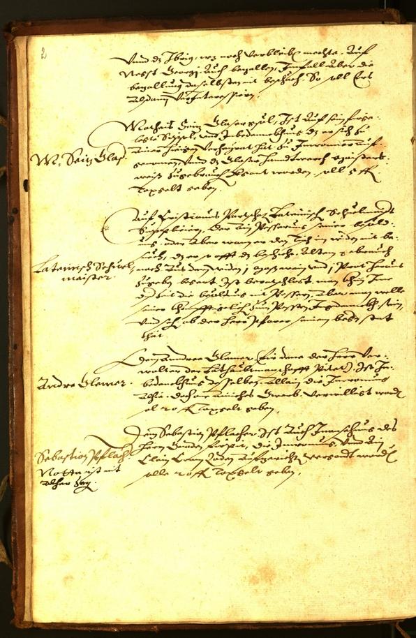 Stadtarchiv Bozen - BOhisto Ratsprotokoll 1584 