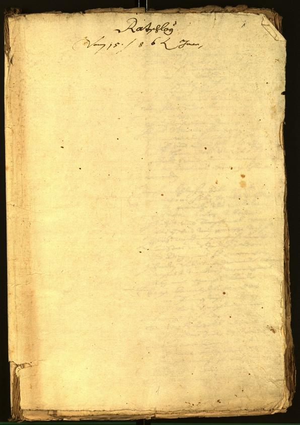 Civic Archives of Bozen-Bolzano - BOhisto Minutes of the council 1586 