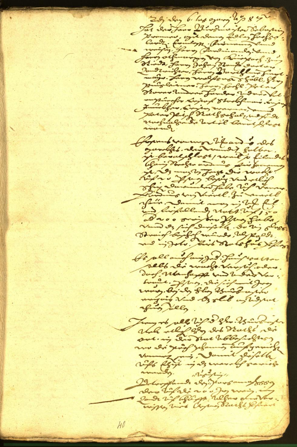 Stadtarchiv Bozen - BOhisto Ratsprotokoll 1587 