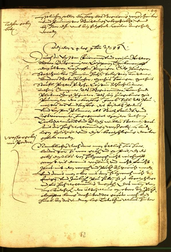 Civic Archives of Bozen-Bolzano - BOhisto Minutes of the council 1588 