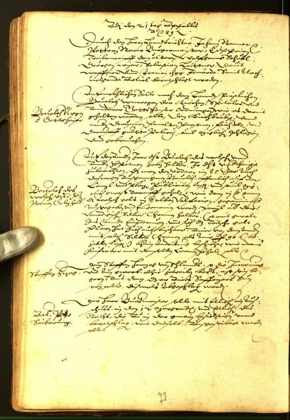 Civic Archives of Bozen-Bolzano - BOhisto Minutes of the council 1588 