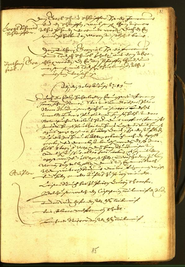 Stadtarchiv Bozen - BOhisto Ratsprotokoll 1588 