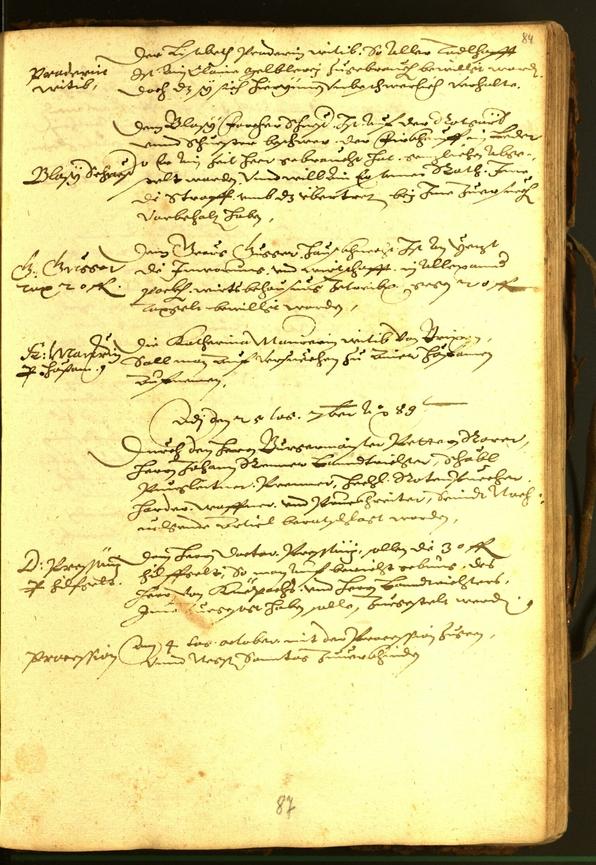 Stadtarchiv Bozen - BOhisto Ratsprotokoll 1588 