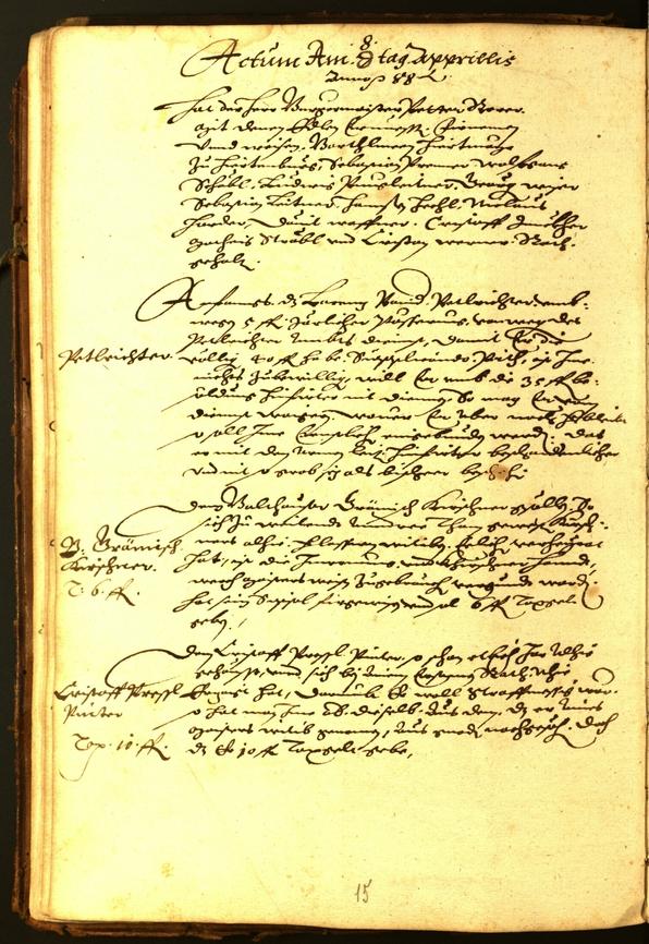 Civic Archives of Bozen-Bolzano - BOhisto Minutes of the council 1588 