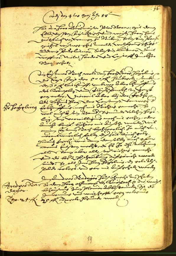 Stadtarchiv Bozen - BOhisto Ratsprotokoll 1588 