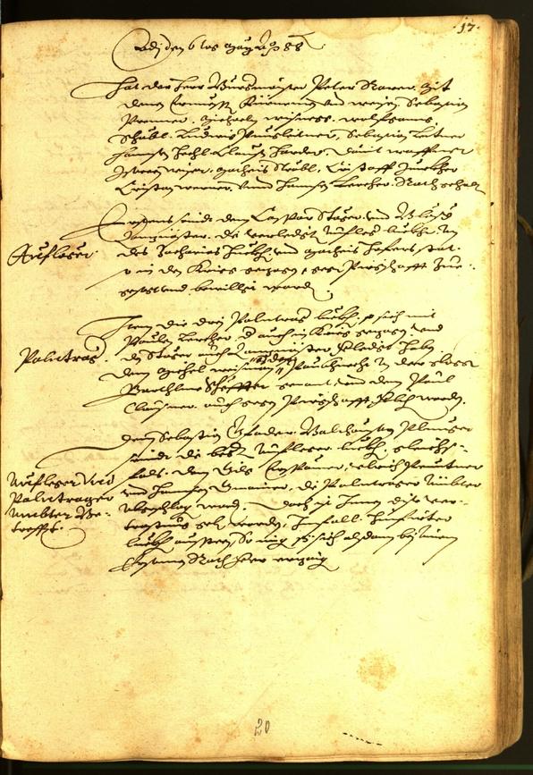 Civic Archives of Bozen-Bolzano - BOhisto Minutes of the council 1588 