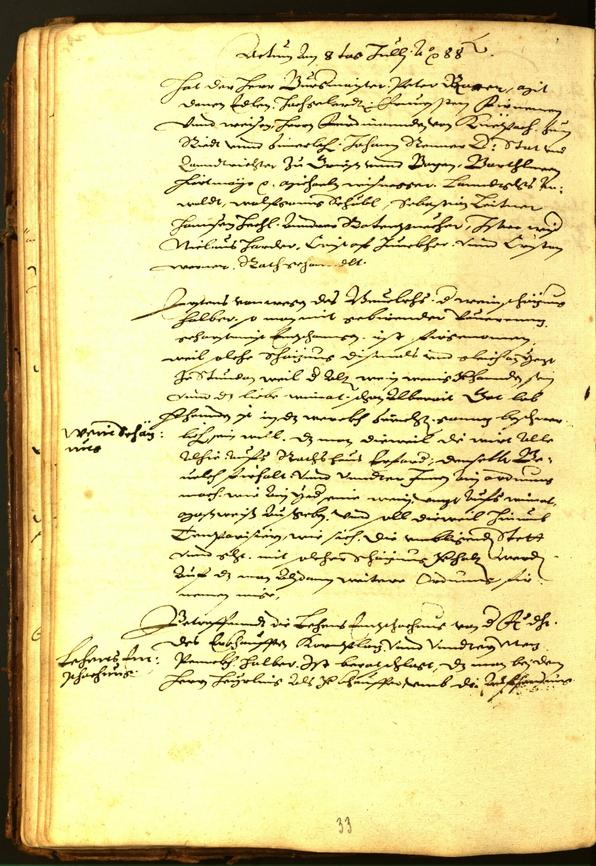 Civic Archives of Bozen-Bolzano - BOhisto Minutes of the council 1588 