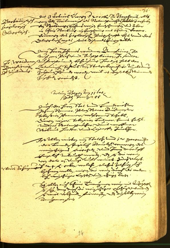 Civic Archives of Bozen-Bolzano - BOhisto Minutes of the council 1588 