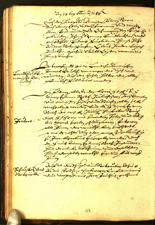 Civic Archives of Bozen-Bolzano - BOhisto Minutes of the council 1588 