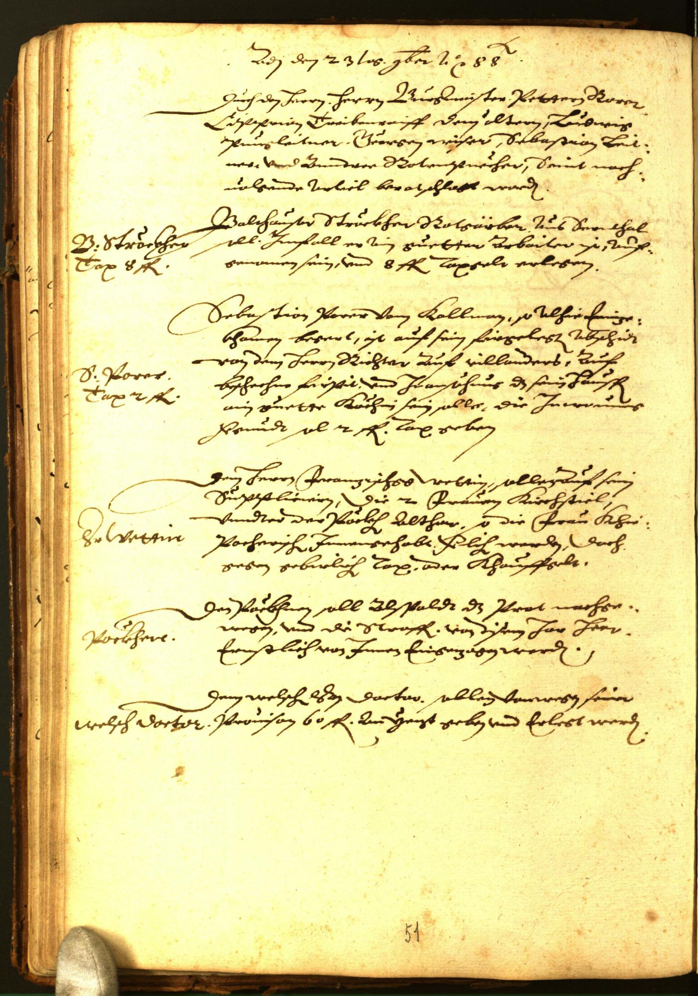 Civic Archives of Bozen-Bolzano - BOhisto Minutes of the council 1588 