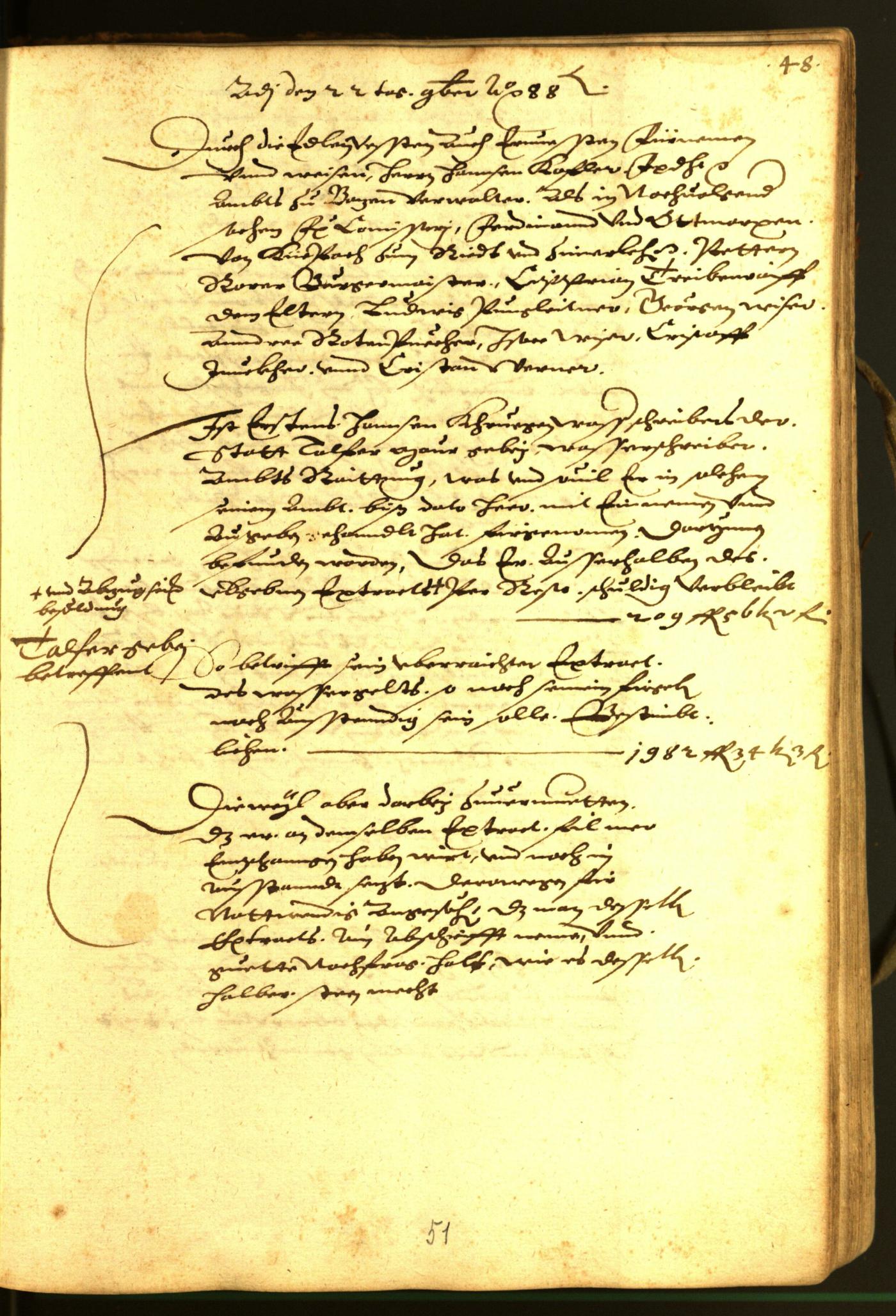 Stadtarchiv Bozen - BOhisto Ratsprotokoll 1588 