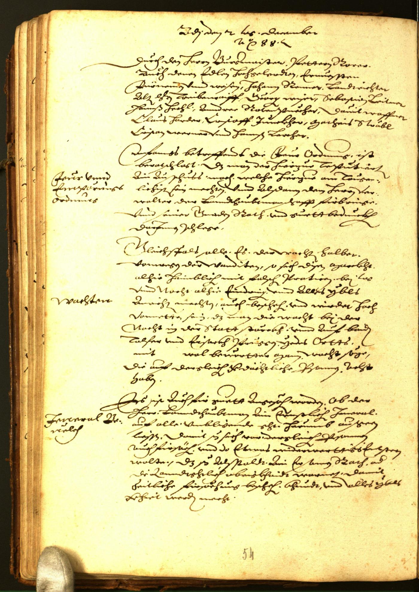 Civic Archives of Bozen-Bolzano - BOhisto Minutes of the council 1588 