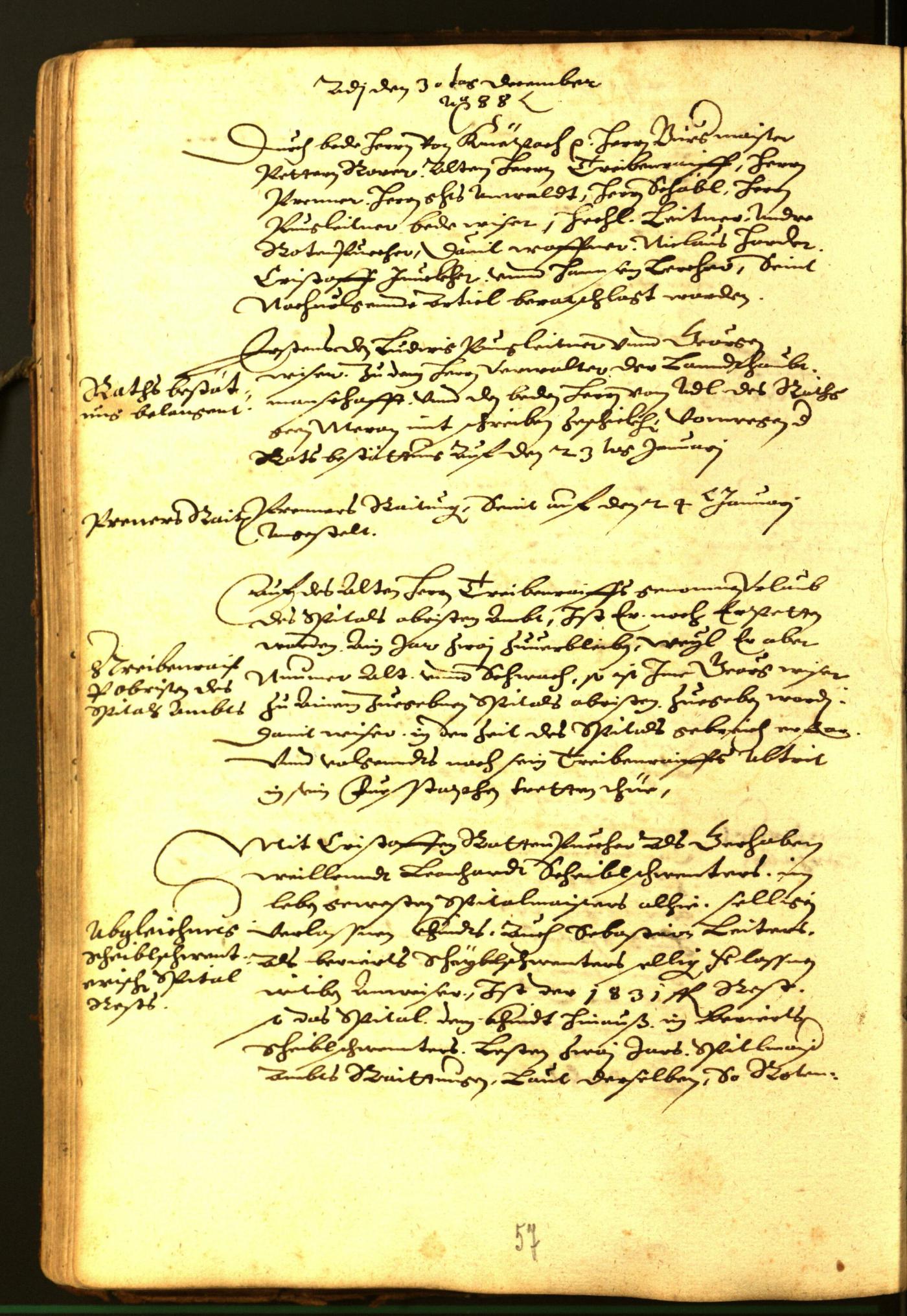 Civic Archives of Bozen-Bolzano - BOhisto Minutes of the council 1588 