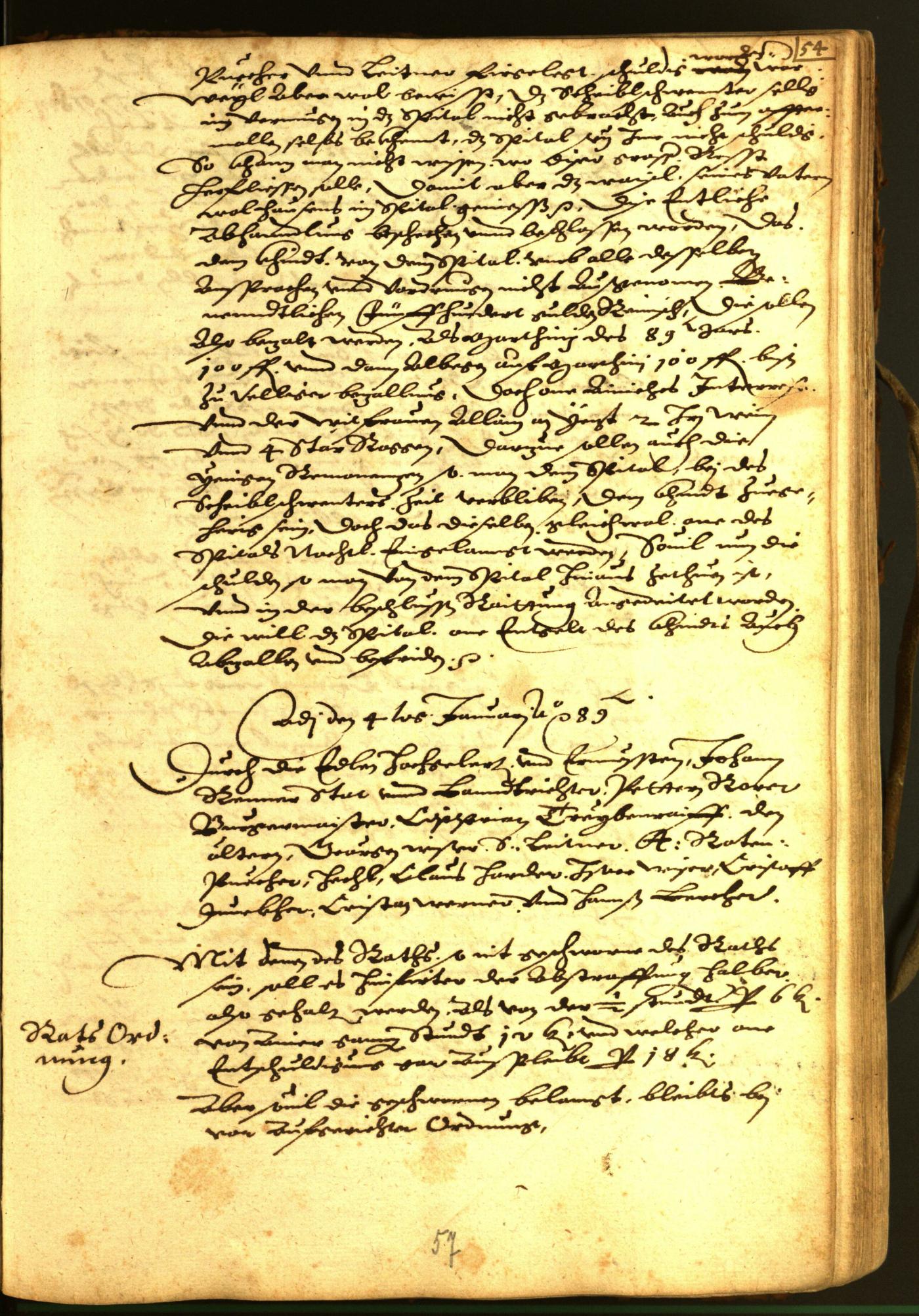 Stadtarchiv Bozen - BOhisto Ratsprotokoll 1588 