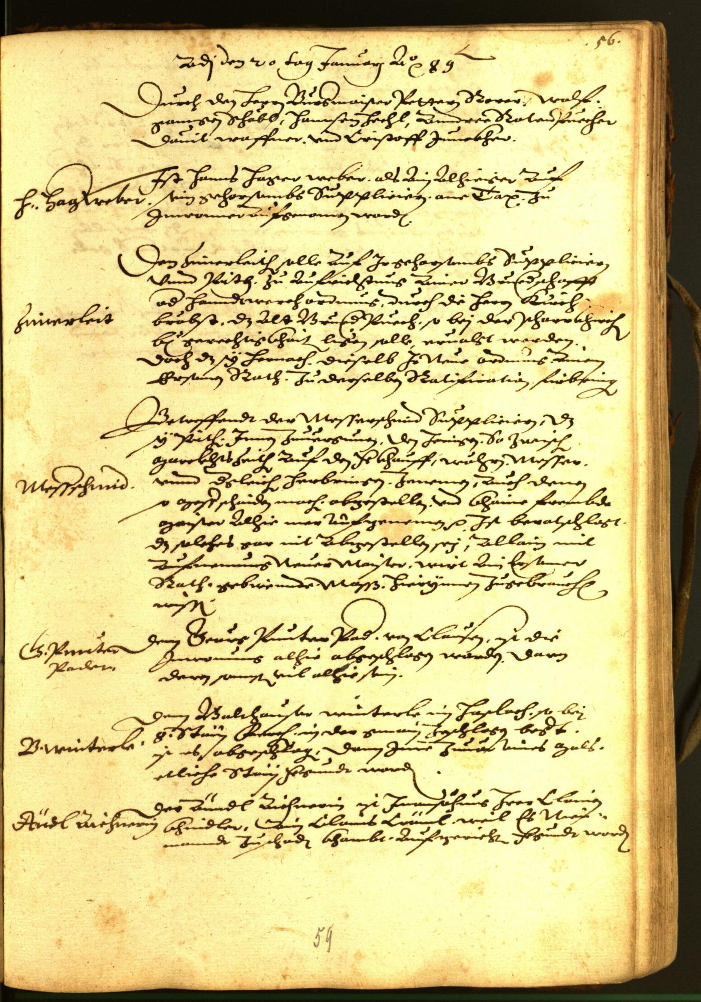 Archivio Storico della Città di Bolzano - BOhisto protocollo consiliare 1588/90 