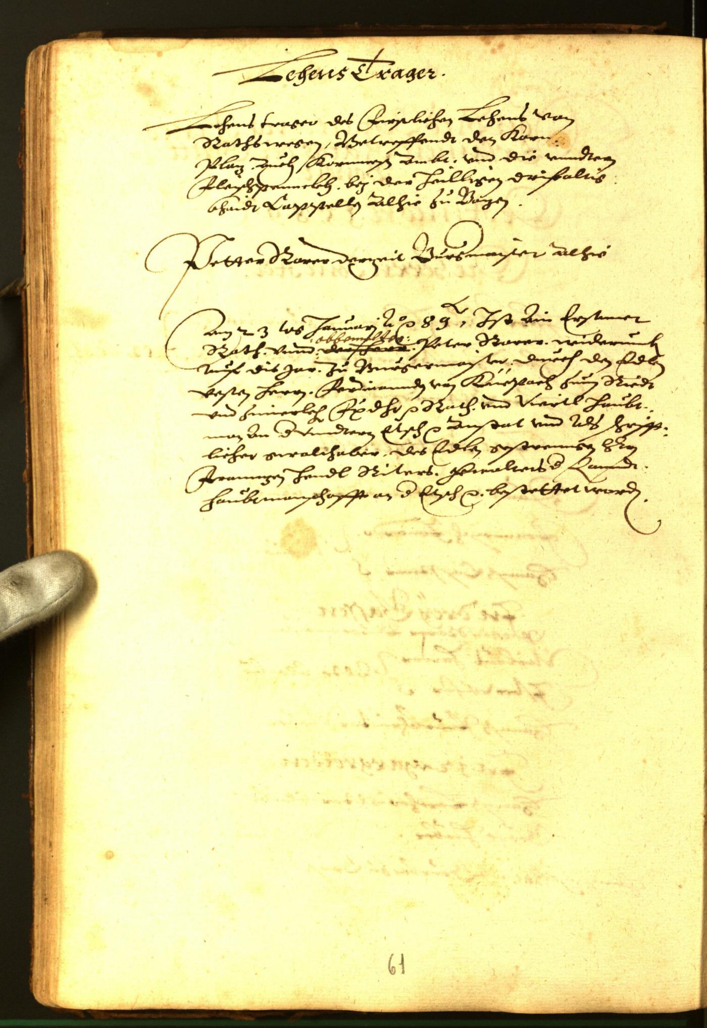 Stadtarchiv Bozen - BOhisto Ratsprotokoll 1588 