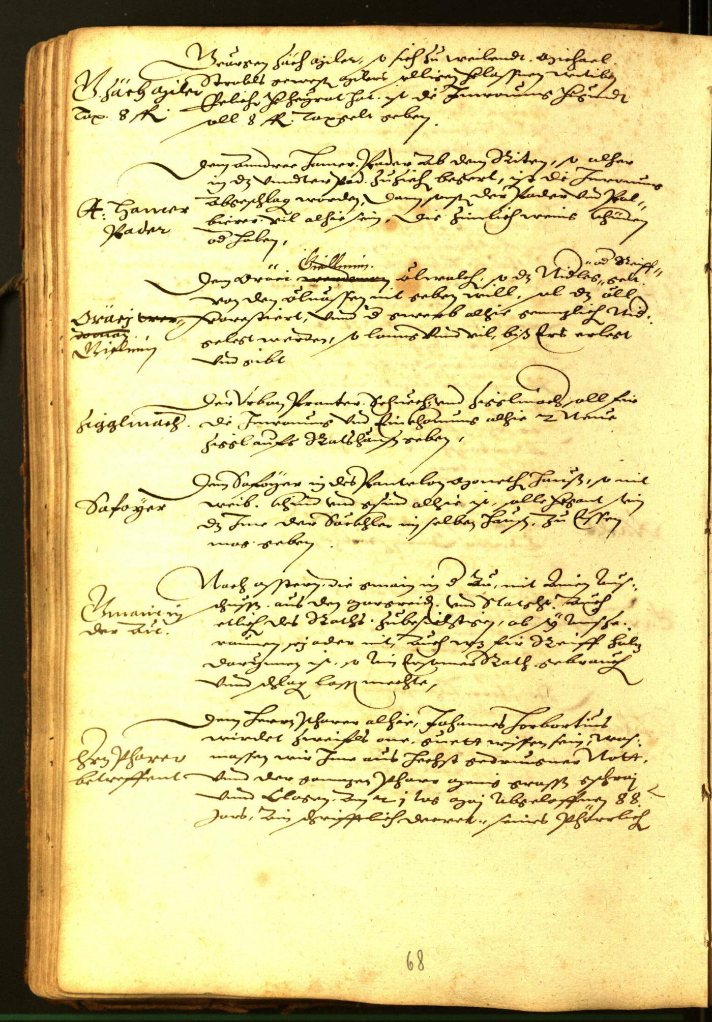 Stadtarchiv Bozen - BOhisto Ratsprotokoll 1588 