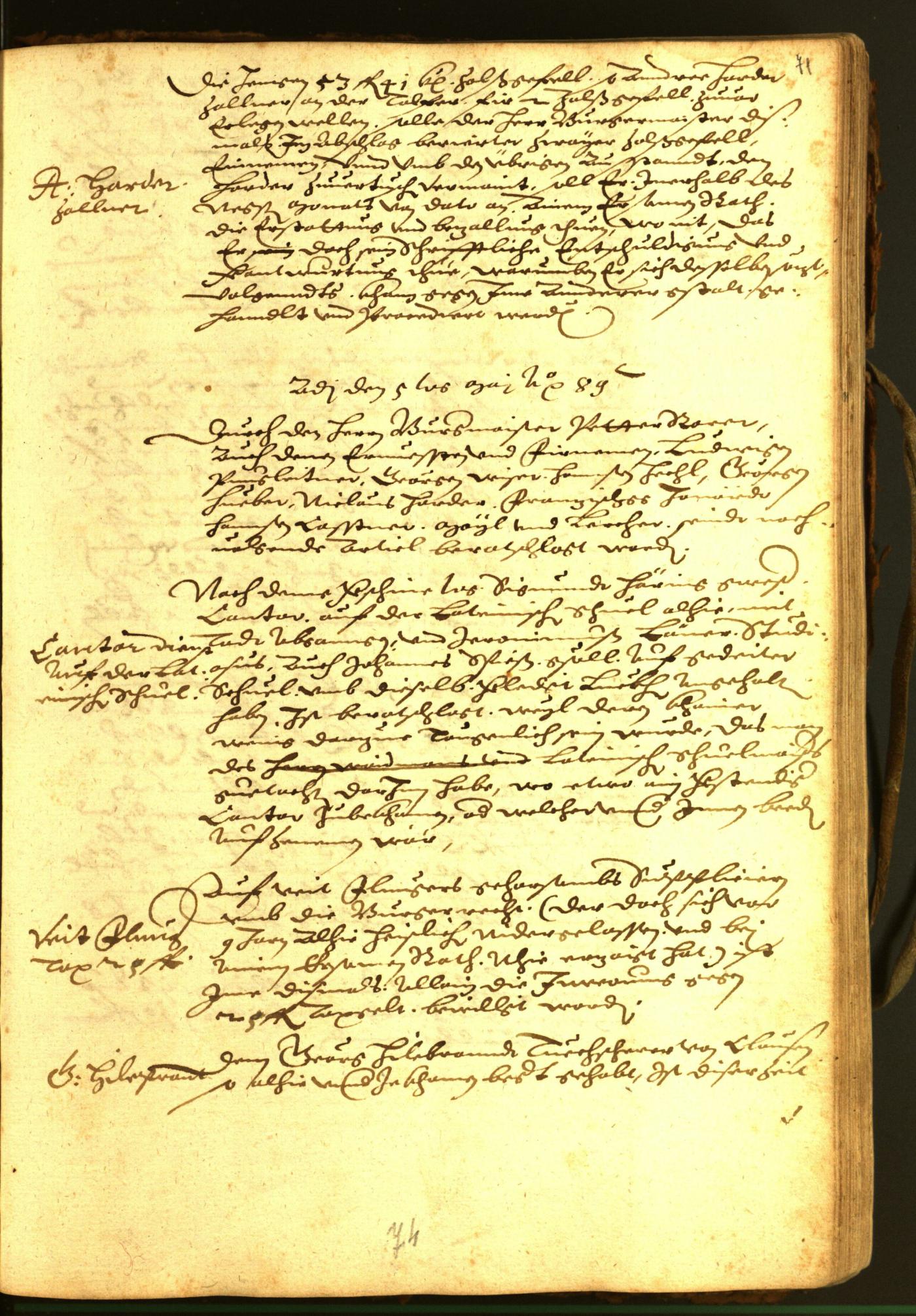 Archivio Storico della Città di Bolzano - BOhisto protocollo consiliare 1588/90 